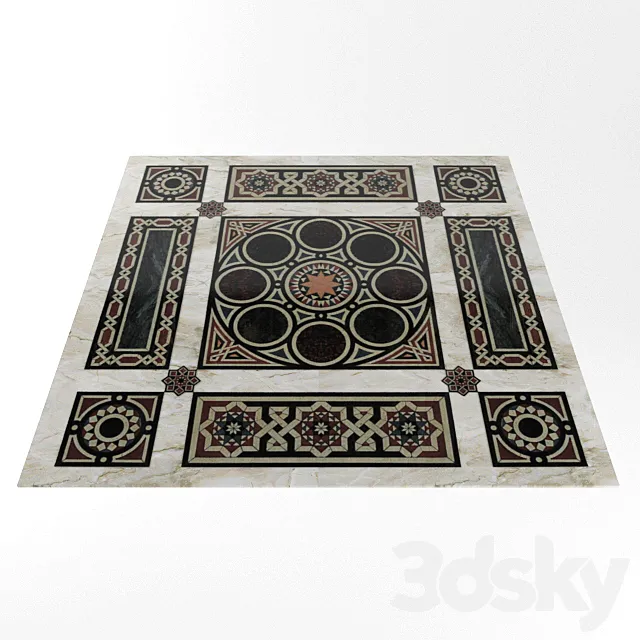 Arabic Floor 3D Model Arabic Floor 3D Model