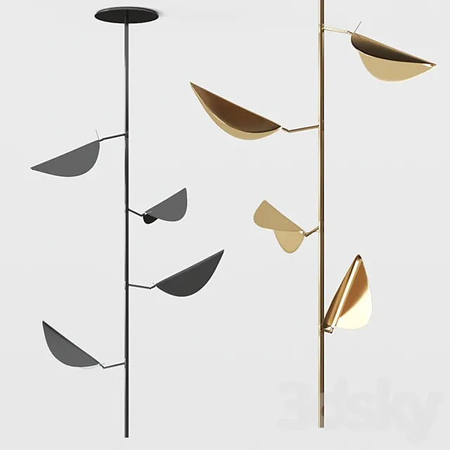 ARACEA Ceiling lamp By Visionnaire Pendant lamp 3D Model