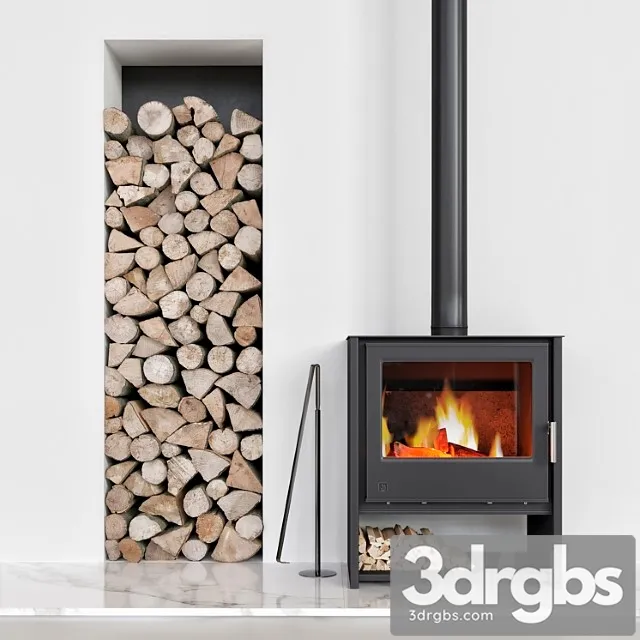 Arada i600 fireplace 3D Model Download