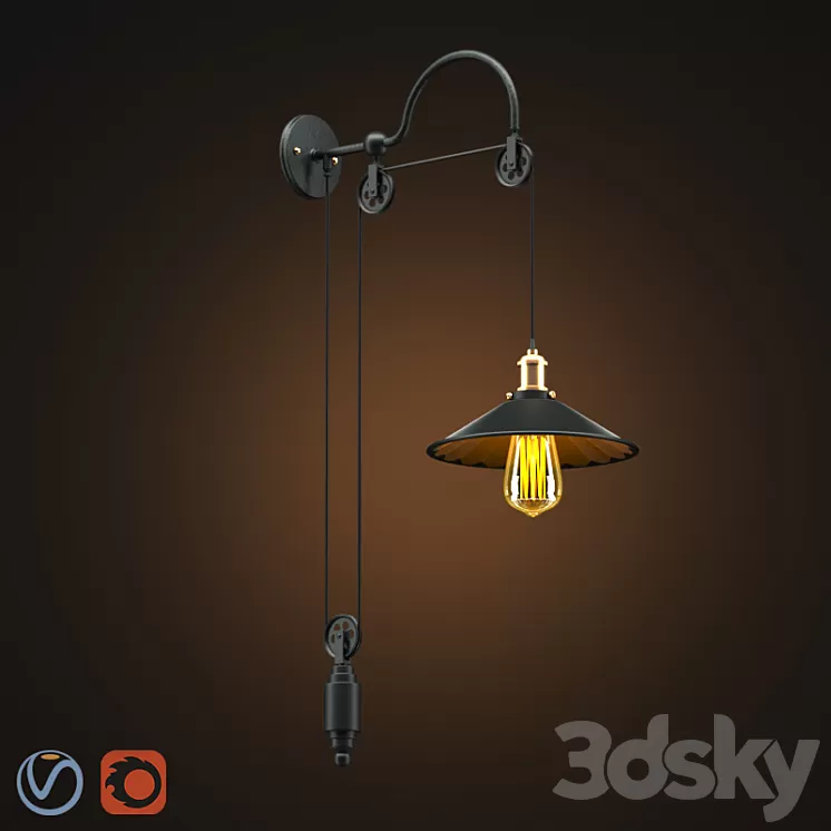 ARB \/ CONE 20TH C.FACTORY FILAMENT BRA REFLECTOR 3D Model