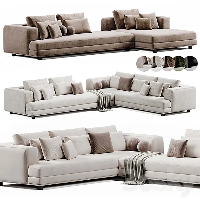 Arbiter Sofa By Maxalto | Sofa 3D Model