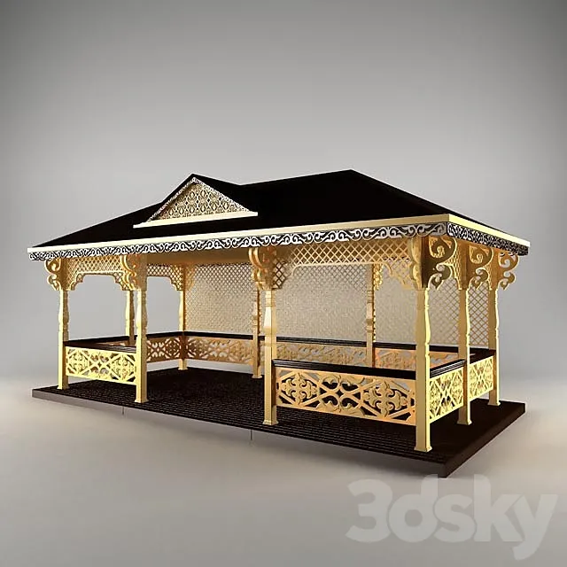 Arbor wood 3D Model Arbor wood 3D Model