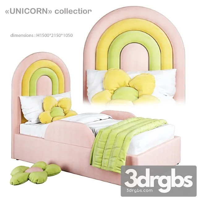 Arbuzov studio unicorn bed 3 2 3D Model Download Arbuzov studio unicorn bed 3 2 3D Model Download