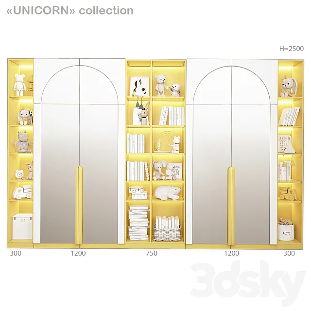 ARBUZOV_STUDIO UNIKORN COLLECTION_wardrobe 3D Model