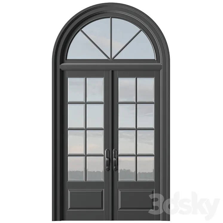 Arc Classic Entrance Doors.Entrance to the house.Front Door.Arched Opening Window.Outdoor Entrance classic door.External Doors. Exterior Door.Street Doors 3D Model Free Download