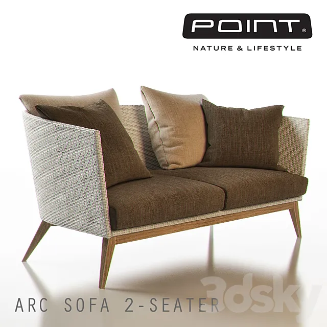 ARC Outdoor 2-Seater Sofa – POINT 3DModel