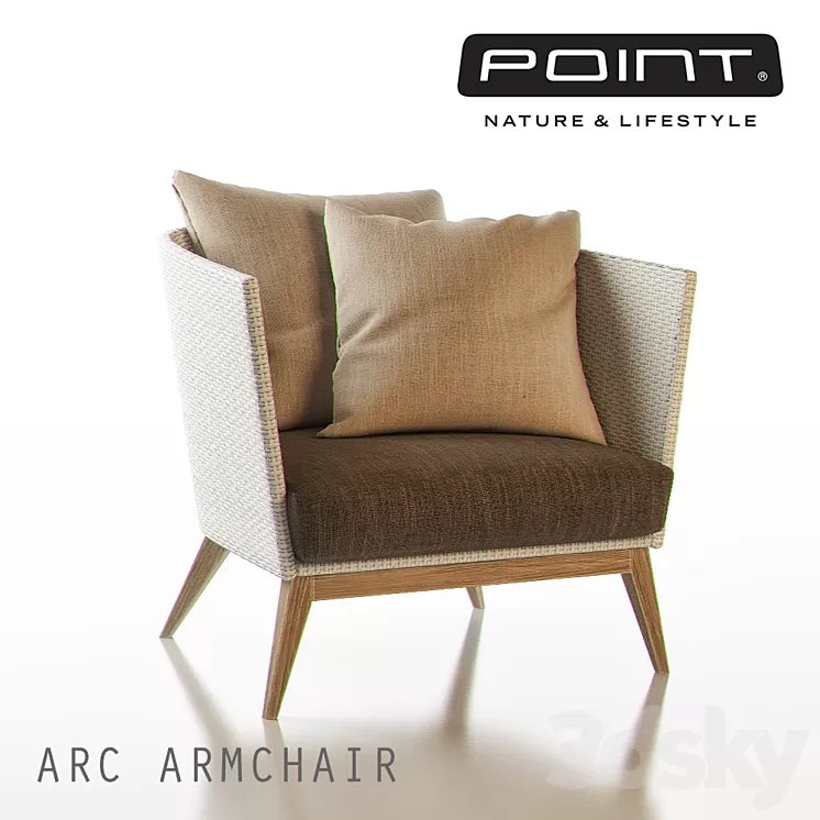 ARC Outdoor Armchair – POINT 3D Model ARC Outdoor Armchair – POINT 3D Model