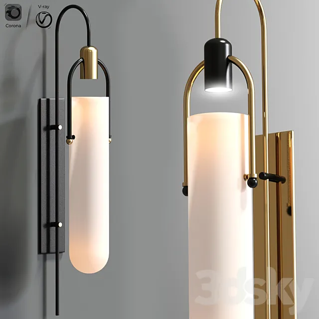 Arc wall scone light 3DModel Arc wall scone light 3DModel