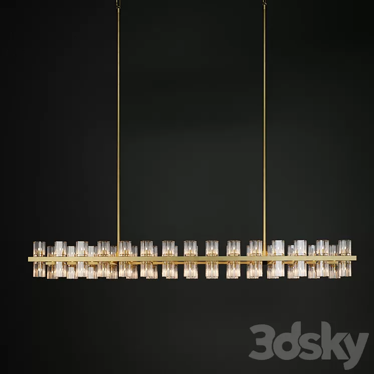 ARCACHON LINEAR CHANDELIER 3D Model ARCACHON LINEAR CHANDELIER 3D Model