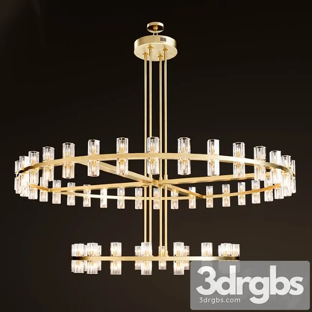 Arcachon Round 2 Tier Chandelier 3D Model Download Arcachon Round 2 Tier Chandelier 3D Model Download