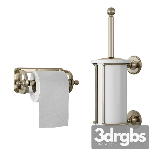 Arcade paper roll and china brush holder Arcade paper roll and china brush holder