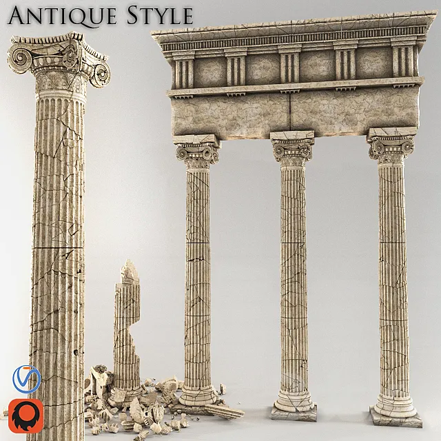 Arch in antique style 3DModel Arch in antique style 3DModel