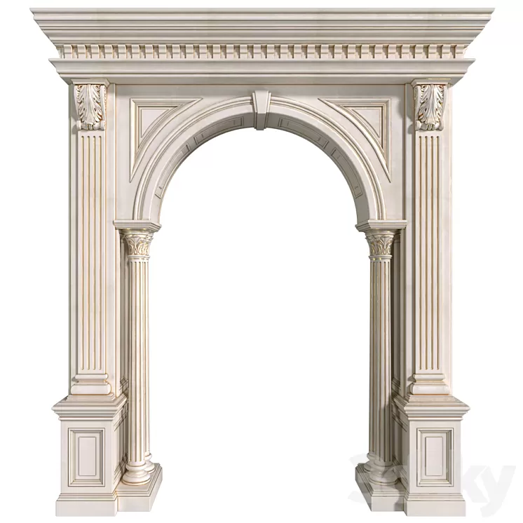 Arch in classic style.Arched interior doorway in a classic style.Traditional Interior Arched Doorway Opening 3D Model Free Download Arch in classic style.Arched interior doorway in a classic style.Traditional Interior Arched Doorway Opening 3D Model Free Download