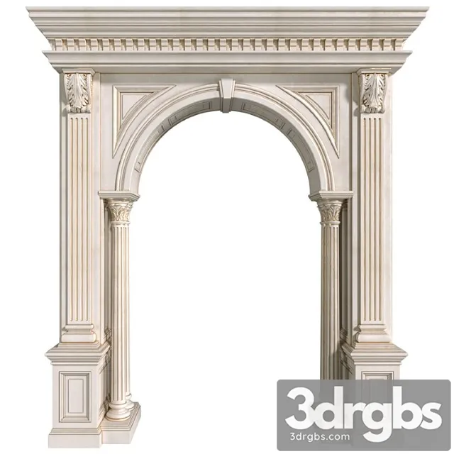 Arch in classic style.arched interior doorway in a classic style.traditional interior arched doorway opening Arch in classic style.arched interior doorway in a classic style.traditional interior arched doorway opening