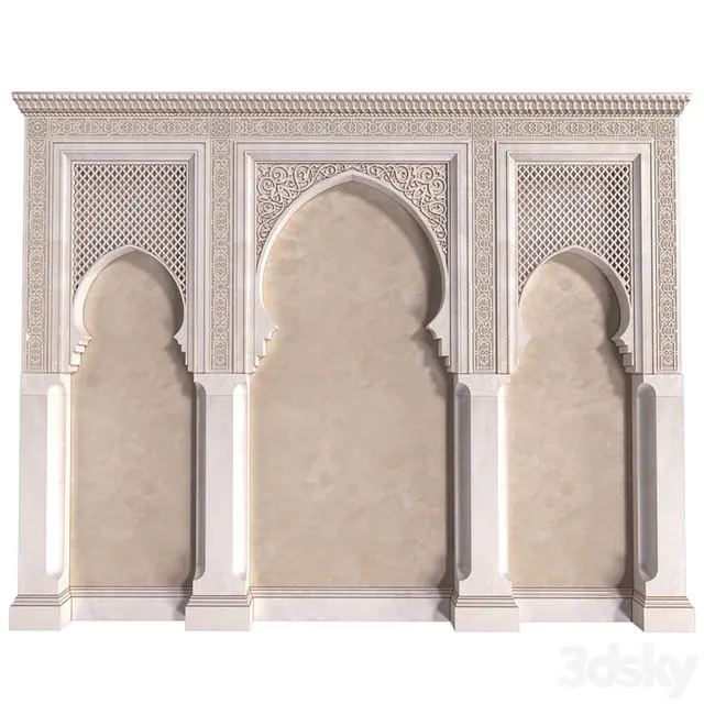 Arch In Oriental Style Arab Decorative Wall Arabic Wall Oriental Wall Paneling 3D Model Arch In Oriental Style Arab Decorative Wall Arabic Wall Oriental Wall Paneling 3D Model
