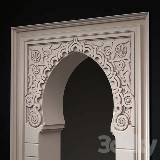 Arch in the Andalusian style 3D Model Arch in the Andalusian style 3D Model