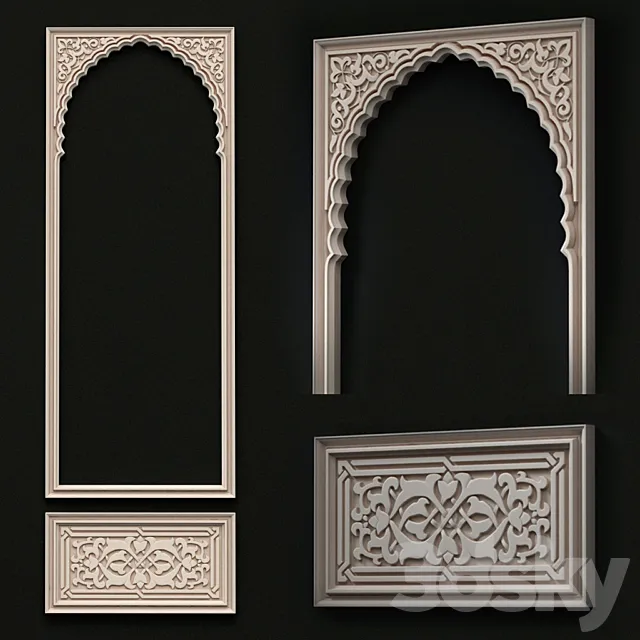 Arch in the Andalusian style 3DModel Arch in the Andalusian style 3DModel
