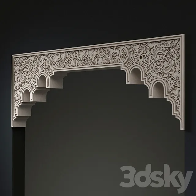Arch in the Andalusian style 3DModel Arch in the Andalusian style 3DModel