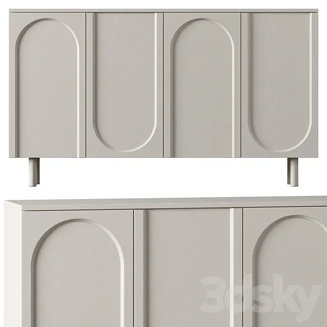 Arch Sideboard Buffet n01 3D Model