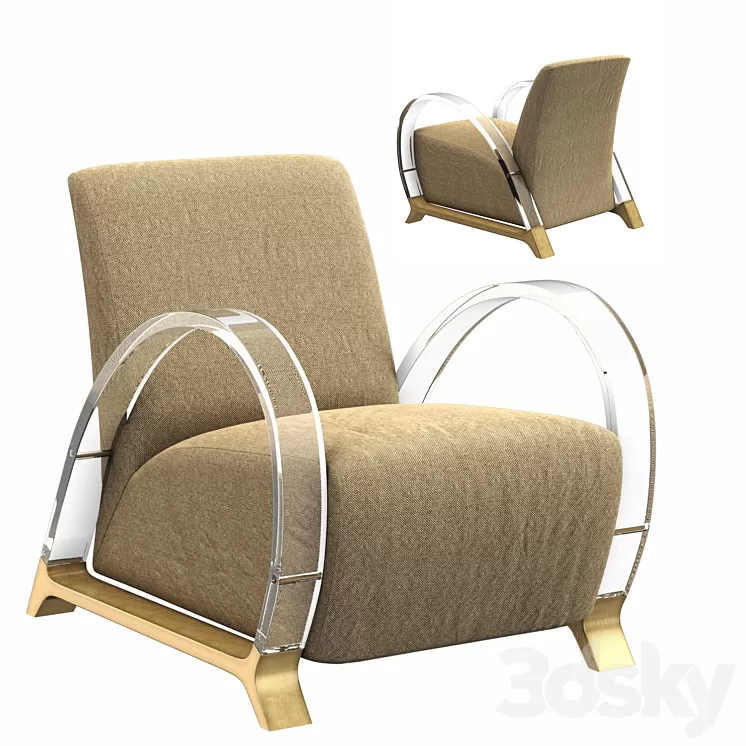 Arch-support caracole chair 3D Model Arch-support caracole chair 3D Model