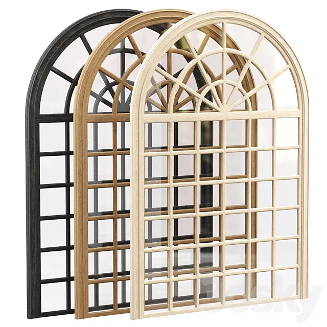 Arch windows 3D Model