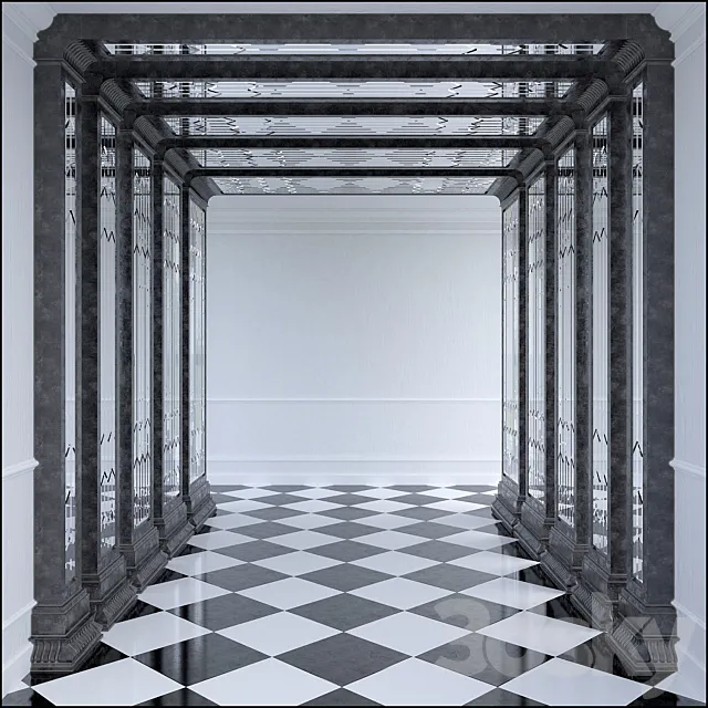 ARCHED COLUMNS 3D Model