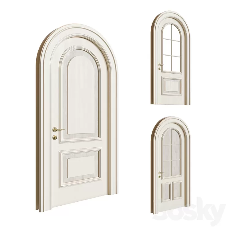 Arched doors 3D Model