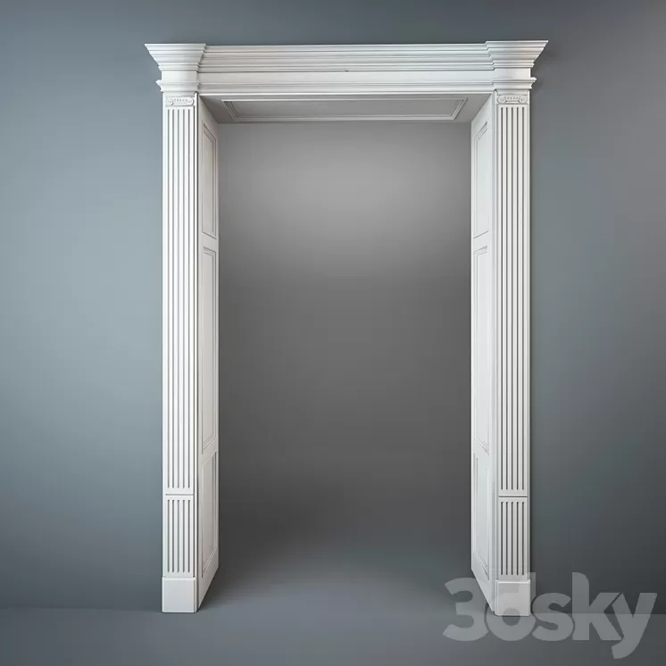 Arched doorway 3D Model