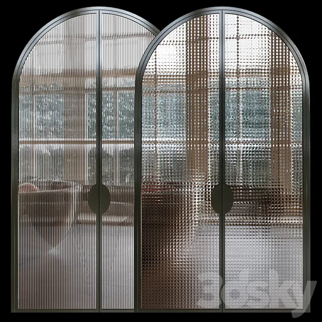 Arched steel doors GABRIEL SCOTT 3DModel