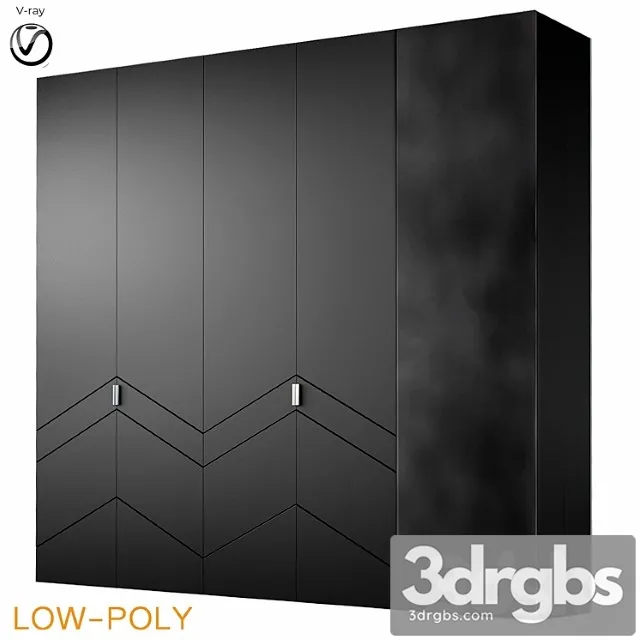 Archemy Designs Wardrobe Low Poly 3D Model Download