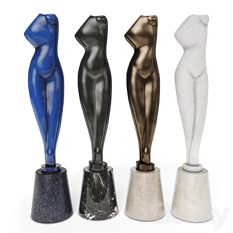 Archipenko Alexander Torso Sculpture 3D Model