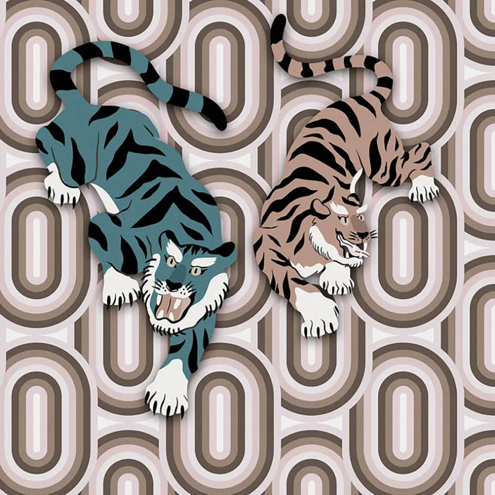 Architects Paper – Wallpaper Touch me tiger 3D Model