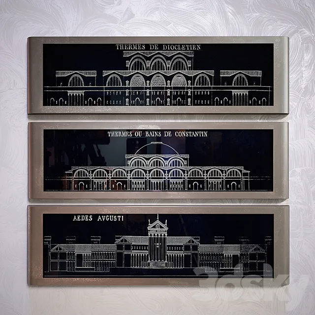 Architectural Blueprints 3D Model Architectural Blueprints 3D Model