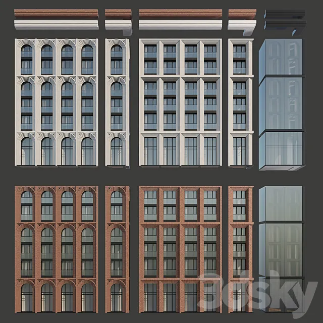 Architectural facades # 2 3D Model