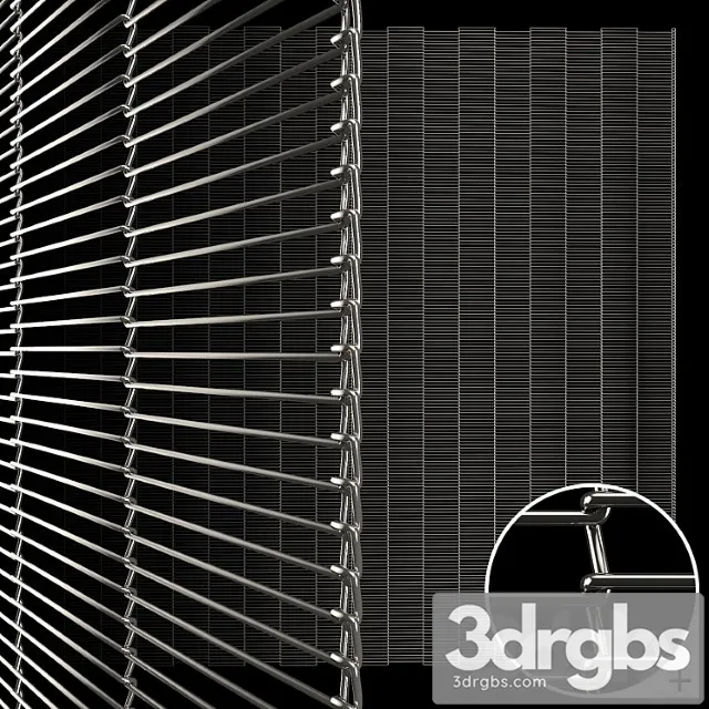 Architectural Metal Mesh 57x5mm 3D Model Download