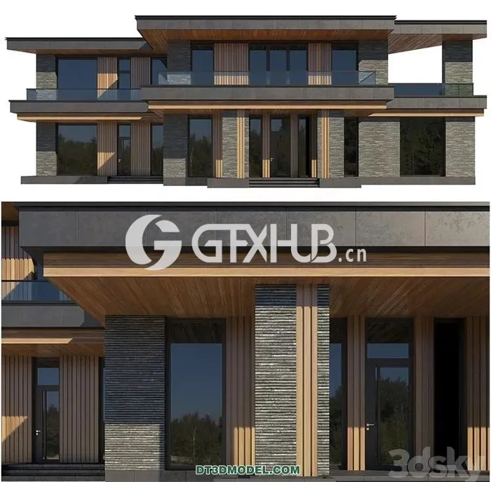 Architecture – Building – House facade modern style