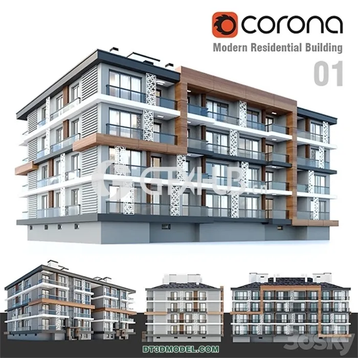 Architecture – Building – Modern Residential Building 01