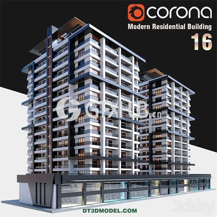 Architecture – Building – Modern Residential Building 016