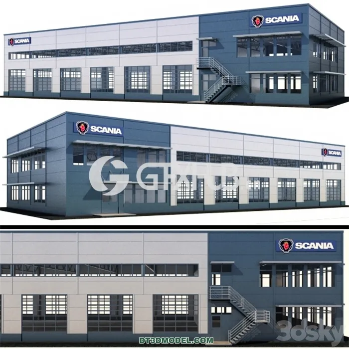 Architecture – Building – Service box for Scania trucks