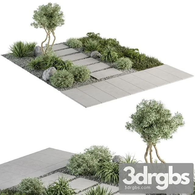 Architecture Environment With Plants Set 29 3D Model Download