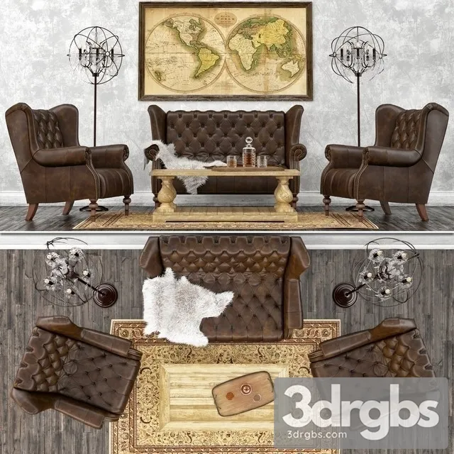 Archive Vintage Set 01 3D Model Download Archive Vintage Set 01 3D Model Download