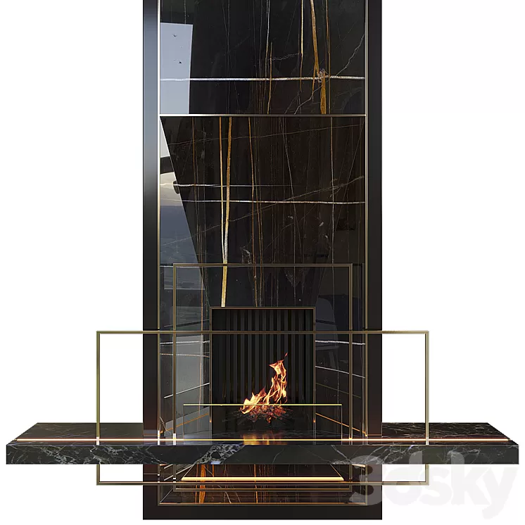 Ardeco fireplace 3D Model