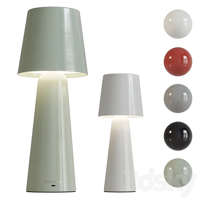 Arenys Wireless Lamp by Kave Home 3D Model Arenys Wireless Lamp by Kave Home 3D Model