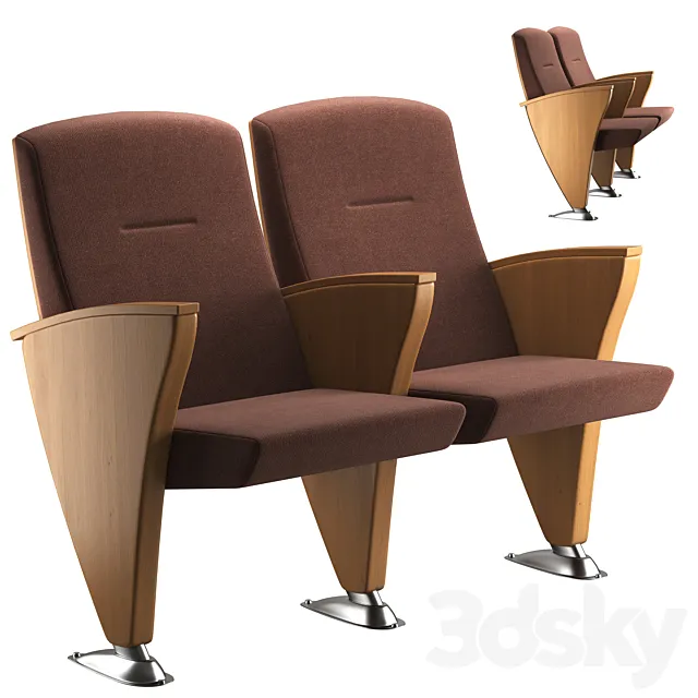 aresline eidos side evo auditorium theater armchair 3D Model aresline eidos side evo auditorium theater armchair 3D Model