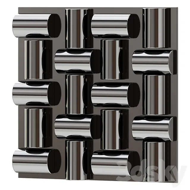 Arete Wall Tile – Stainless Steel Wall Decor Wall Decor 3DModel Arete Wall Tile – Stainless Steel Wall Decor Wall Decor 3DModel