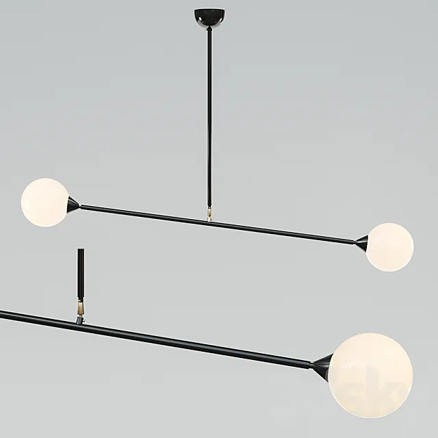 Areti Atelier Two Spheres pendant 3D Model