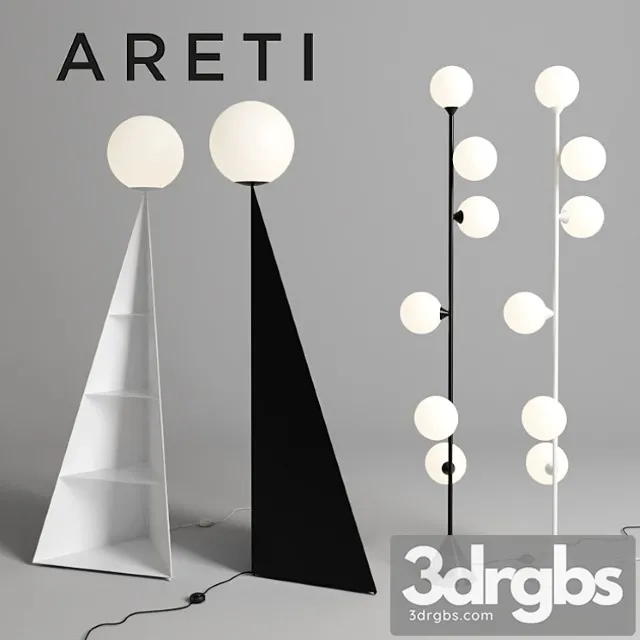 Areti floor lamp set 2 3D Model Download