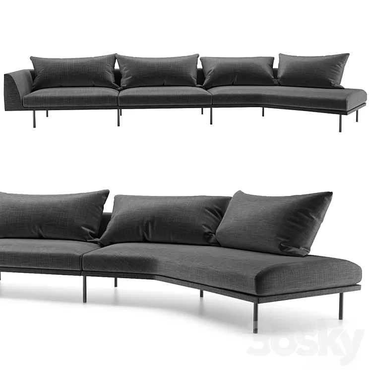 Arflex Bel Air sofa 3D Model Arflex Bel Air sofa 3D Model