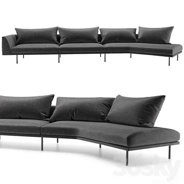 Arflex Bel Air sofa 3DModel Arflex Bel Air sofa 3DModel