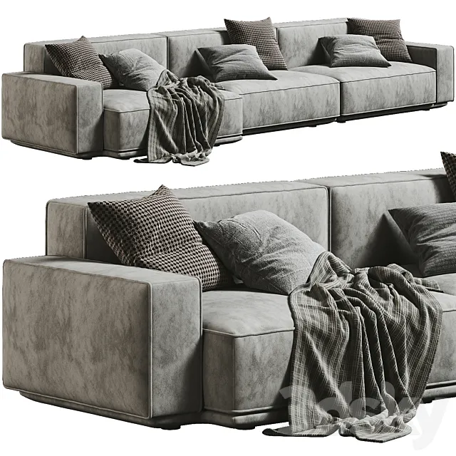 Arflex Marechiaro Chaise Longue Sofa 3D Model